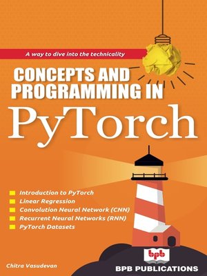 cover image of Concepts and Programming in PyTorch